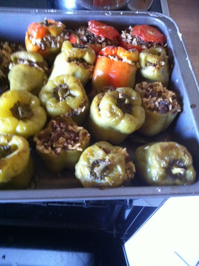 Stuffed peppers & Tomato