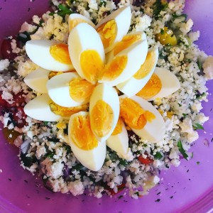 egg rice salad